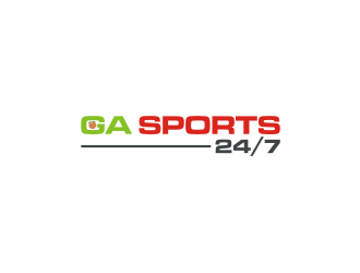 GA Sports 24/7 logo design by Diancox
