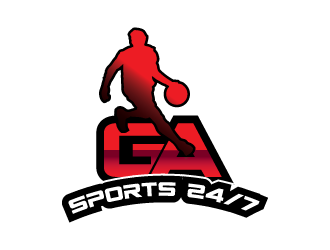 GA Sports 24/7 logo design by aryamaity