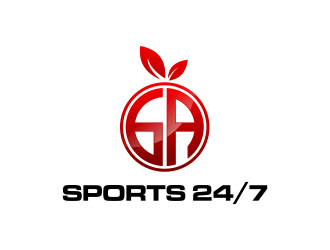 GA Sports 24/7 logo design by ammad