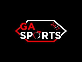 GA Sports 24/7 logo design by twomindz