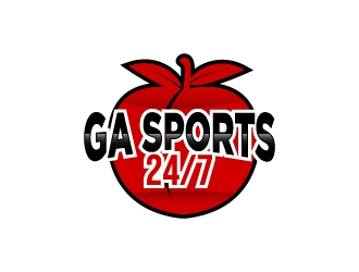 GA Sports 24/7 logo design by mewlana