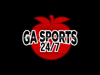 GA Sports 24/7 logo design by mewlana