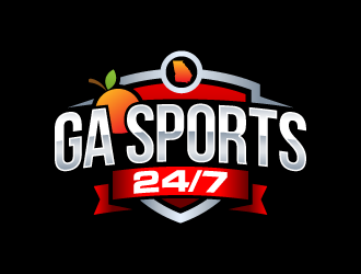 GA Sports 24/7 logo design by lestatic22