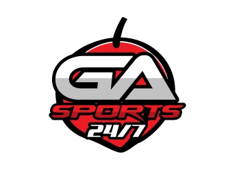 GA Sports 24/7 logo design by nexgen