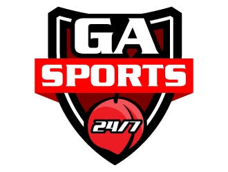 GA Sports 24/7 logo design by nexgen