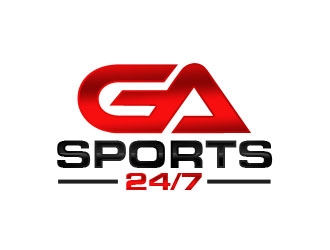GA Sports 24/7 logo design by Benok