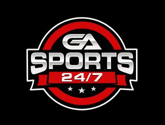 GA Sports 24/7 logo design by Benok