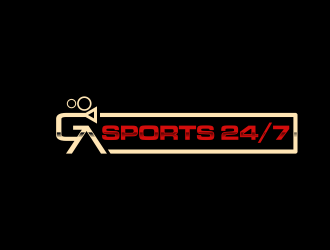 GA Sports 24/7 logo design by bluevirusee