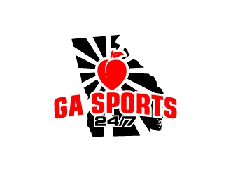 GA Sports 24/7 logo design by sakarep