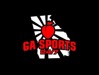 GA Sports 24/7 logo design by sakarep