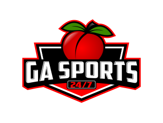 GA Sports 24/7 logo design by evdesign