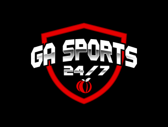 GA Sports 24/7 logo design by nandoxraf