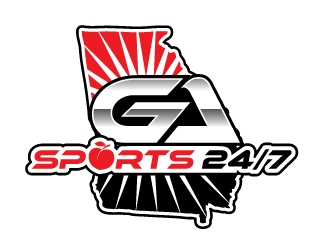 GA Sports 24/7 logo design by nexgen