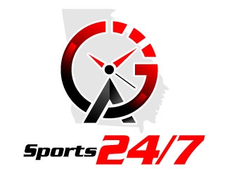 GA Sports 24/7 logo design by Suvendu