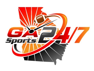 GA Sports 24/7 logo design by Suvendu