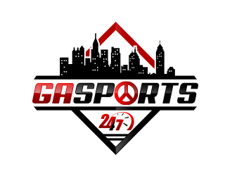 GA Sports 24/7 logo design by scriotx
