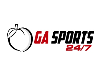 GA Sports 24/7 logo design by KDesigns