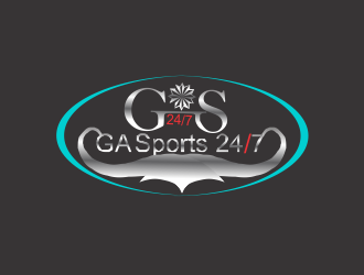 GA Sports 24/7 logo design by kanal