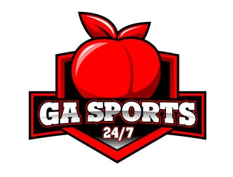 GA Sports 24/7 logo design by LogoInvent