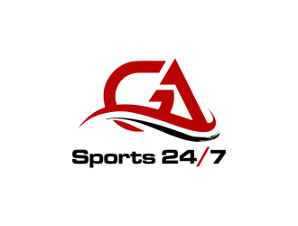 GA Sports 24/7 logo design by Gwerth