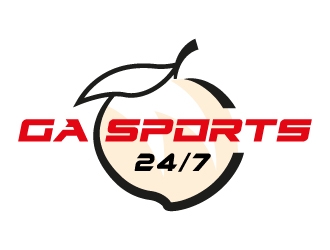 GA Sports 24/7 logo design by MUSANG