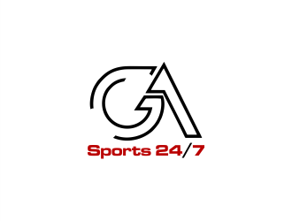 GA Sports 24/7 logo design by Gwerth