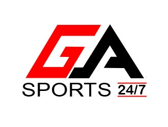 GA Sports 24/7 logo design by gundala