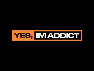 YES, IM ADDICT logo design by eagerly