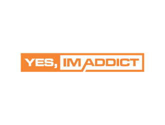 YES, IM ADDICT logo design by eagerly