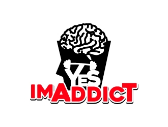 YES, IM ADDICT logo design by yans