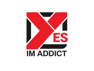 YES, IM ADDICT logo design by Einstine