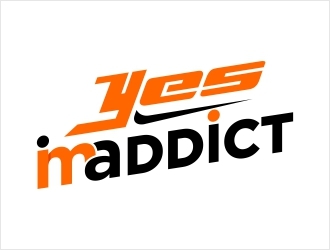 YES, IM ADDICT logo design by Shabbir