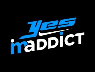 YES, IM ADDICT logo design by Shabbir