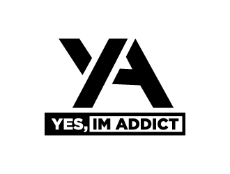 YES, IM ADDICT logo design by fourtyx