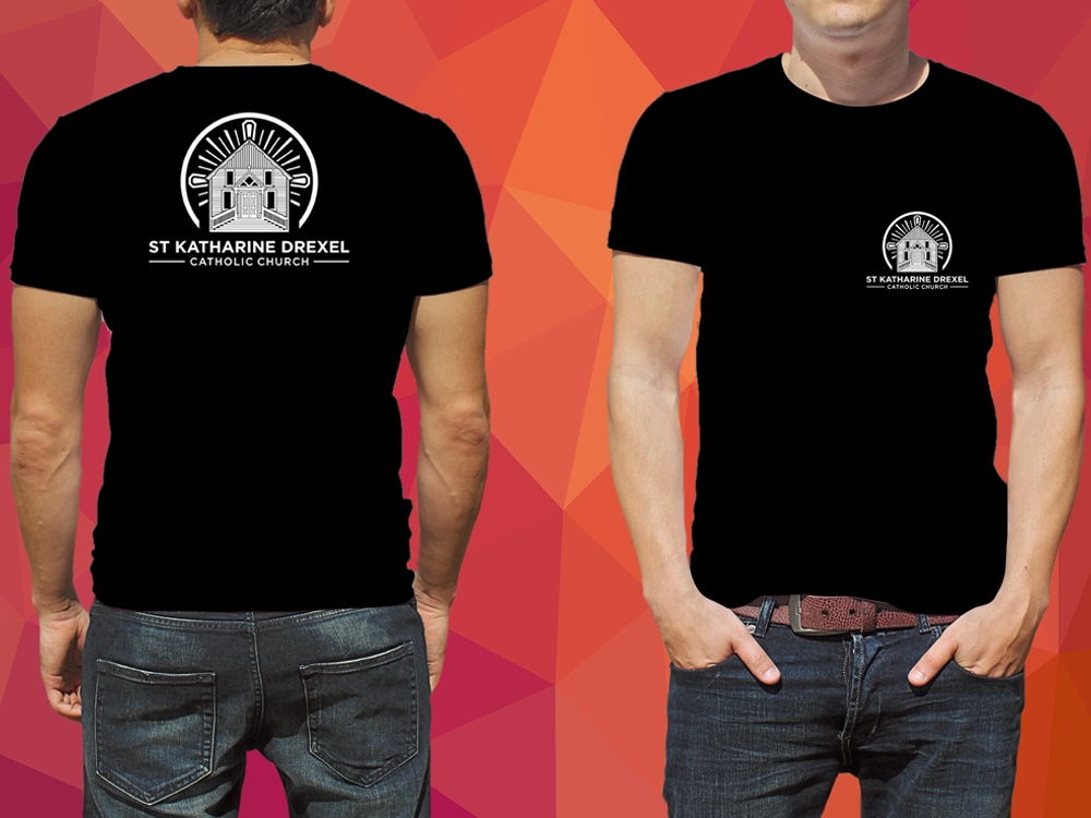 St Katharine Drexel Catholic Church logo design by Gelotine