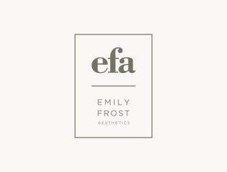 Emily Frost Aesthetics logo design by DiDdzin