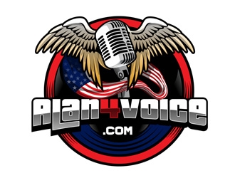 Alan4Voice.com logo design by DreamLogoDesign