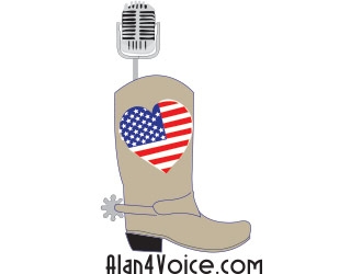 Alan4Voice.com logo design by not2shabby