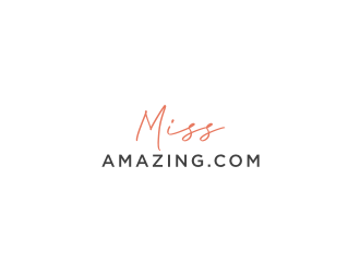 MissAmazing.com logo design by bricton