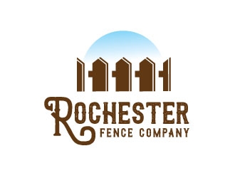 Rochester Fence Company logo design by Conception