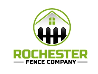 Rochester Fence Company logo design by jenyl