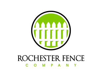 Rochester Fence Company logo design by JessicaLopes