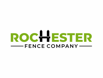 Rochester Fence Company logo design by mutafailan