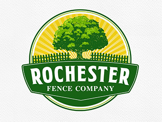 Rochester Fence Company logo design by Optimus