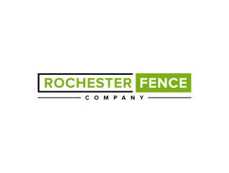 Rochester Fence Company logo design by ubai popi