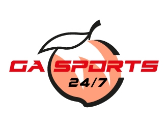 GA Sports 24/7 logo design by MUSANG