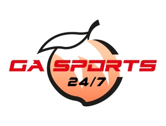 GA Sports 24/7 logo design by MUSANG
