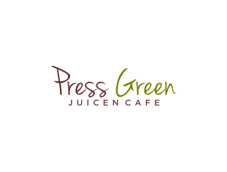 Press Green (JuiceN Cafe) logo design by bricton
