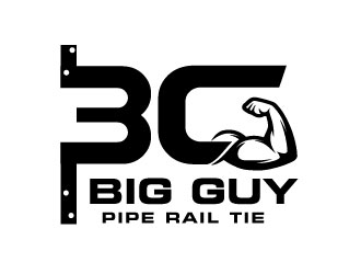 Big Guy Pipe Rail Tie  logo design by Suvendu