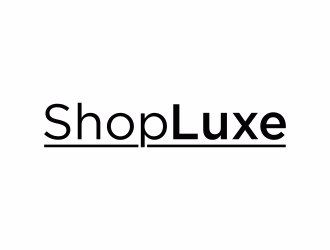 SHOP LUXE  logo design by kevlogo